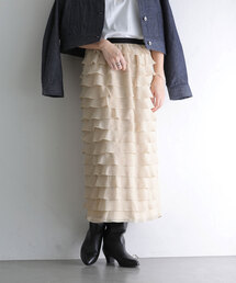 【TORRAZZO DONNA/トラッゾドンナ】Ruffle Skirt