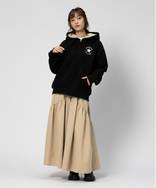 CONVERSE(コンバース)の「【CONVERSE】裏ボアZIPパーカー(パーカー・レディース・オフホワイト/グレー/ブラック・L/M/XL)」の18枚目の写真