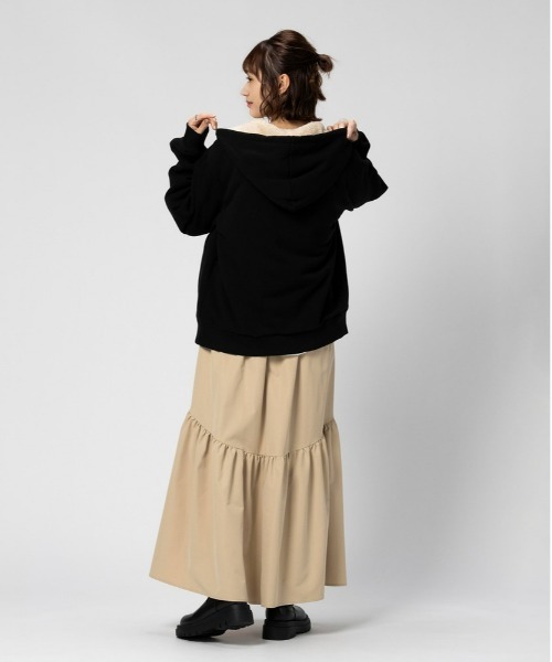 CONVERSE(コンバース)の「【CONVERSE】裏ボアZIPパーカー(パーカー・レディース・オフホワイト/グレー/ブラック・L/M/XL)」の20枚目の写真