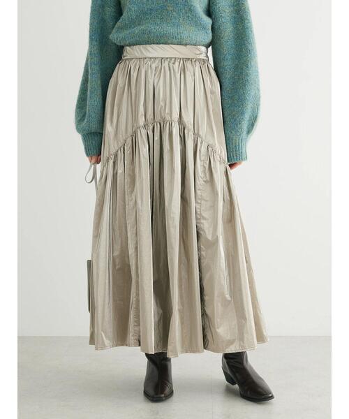 ELENCARE DUE（エレンカーレデュエ）の「・ELENCARE　DUE　メタリックティアードスカート（スカート・レディース・ゴールド/シルバー系その他2/ネイビー/ブラック・FREE）」の7枚目の写真