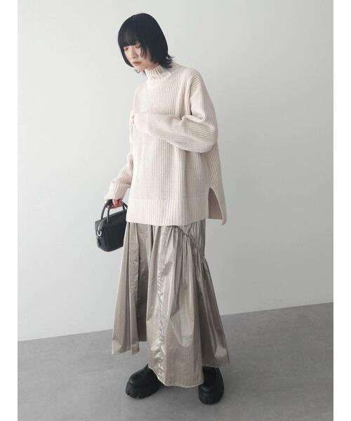 ELENCARE DUE（エレンカーレデュエ）の「・ELENCARE　DUE　メタリックティアードスカート（スカート・レディース・ゴールド/シルバー系その他2/ネイビー/ブラック・FREE）」の20枚目の写真