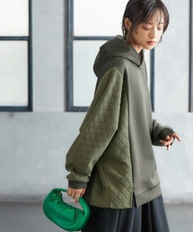 Soiunique | サイドキルティング切替ダンボールニットパーカー ［Soiunique］(ニット/セーター)