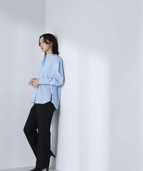 NATURAL BEAUTY BASIC(ナチュラルビューティーベーシック)の「◇セミフレアパンツ(その他パンツ・レディース・ブラック/オフホワイト・SMALL/MEDIUM)」の6枚目の写真