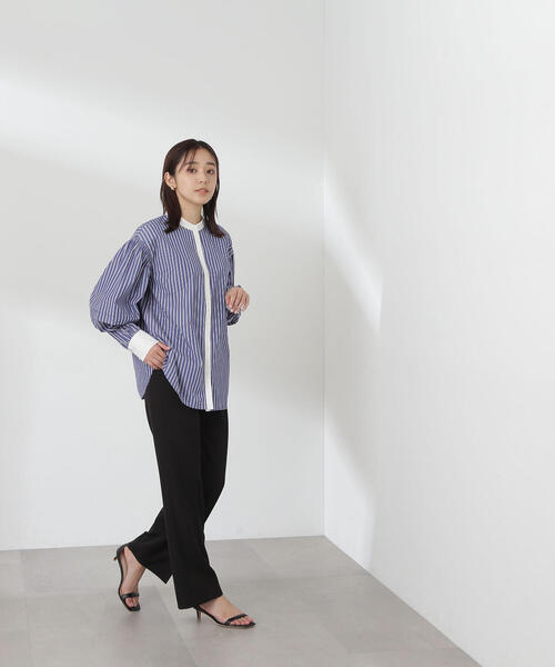 NATURAL BEAUTY BASIC(ナチュラルビューティーベーシック)の「◇セミフレアパンツ(その他パンツ・レディース・ブラック/オフホワイト・SMALL/MEDIUM)」の22枚目の写真