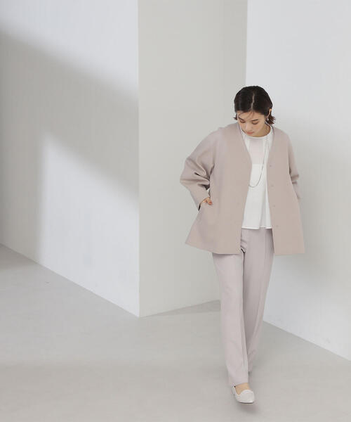 NATURAL BEAUTY BASIC(ナチュラルビューティーベーシック)の「◇セミフレアパンツ(その他パンツ・レディース・ブラック/オフホワイト・SMALL/MEDIUM)」の14枚目の写真