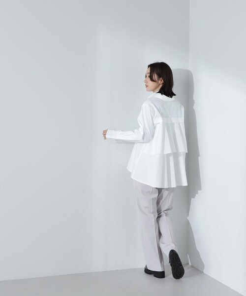 NATURAL BEAUTY BASIC(ナチュラルビューティーベーシック)の「◇セミフレアパンツ(その他パンツ・レディース・ブラック/オフホワイト・SMALL/MEDIUM)」の16枚目の写真