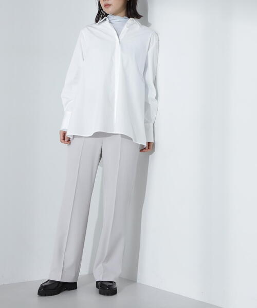 NATURAL BEAUTY BASIC(ナチュラルビューティーベーシック)の「◇セミフレアパンツ(その他パンツ・レディース・ブラック/オフホワイト・SMALL/MEDIUM)」の21枚目の写真