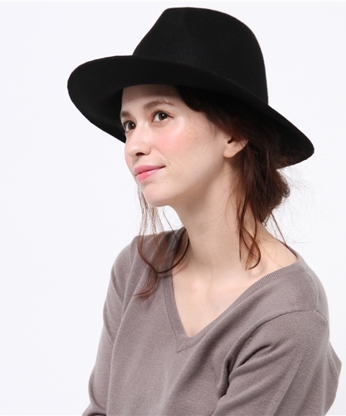 BLONDY ReLISH（ブロンディリリッシュ）の「ベーシックフェルトハット（ハット・レディース・ボルドー/ベージュ/ブラック・FREE）」の9枚目の写真