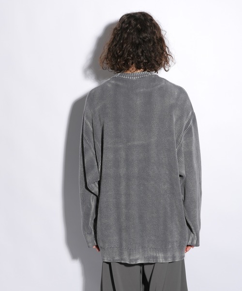 HARE（ハレ）の「【CHiNPAN×HARE】アートニット(HARE)（ニット/セーター・メンズ・グレー/ブラック/シルバー・FREE）」の10枚目の写真