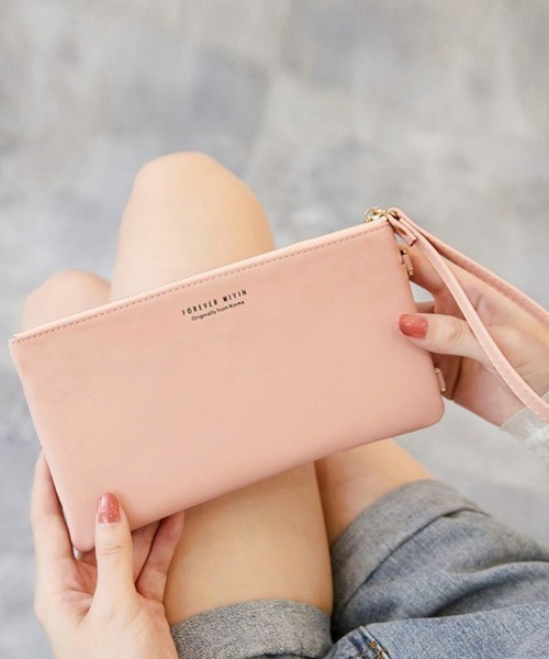 Miniministore(ミニミニストア)の「スマホショルダー 財布付き スマホポーチ(ショルダーバッグ・レディース・ピンク/ミント/ブラック/ワインレッド/ライトピンク/ブルー・FREE)」の16枚目の写真