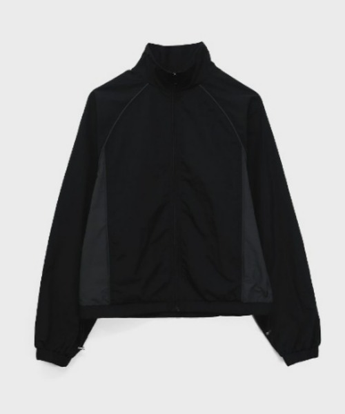 BLACKUP（ブラックアップ）の「[MADE] クリッシーナイロンジップアップジャケット（ナイロンジャケット・レディース・ブラック/カーキ・FREE）」の16枚目の写真