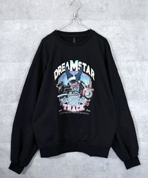 裏毛 プリントクルー