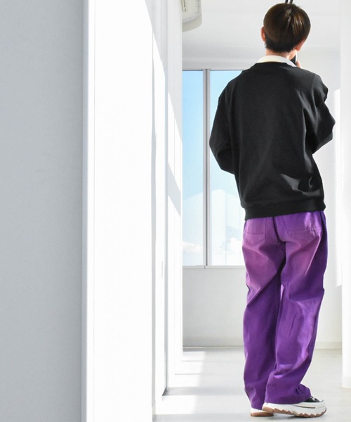 Anytime Songs（エニータイムソングス）の「裏毛 プリントクルー（スウェット・メンズ・ブラック系その他/グレー系その他2/ブラック系その他2/ブラック/グレー系その他/チャコール・LARGE/X-LARGE/MEDIUM）」の9枚目の写真