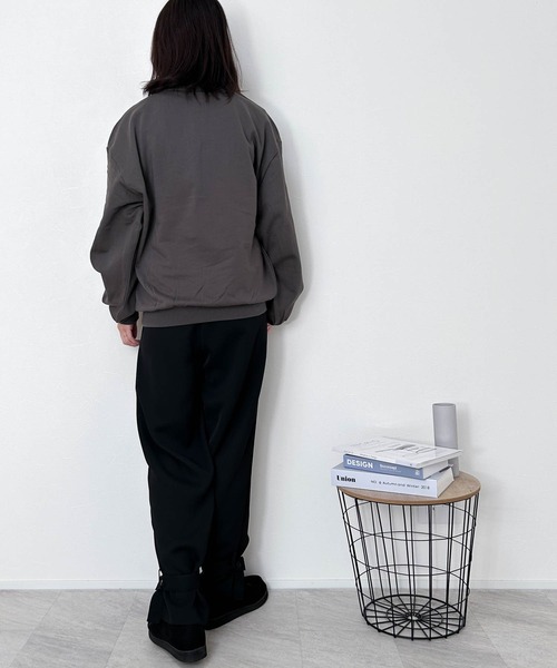 Anytime Songs（エニータイムソングス）の「裏毛 プリントクルー（スウェット・メンズ・ブラック系その他/グレー系その他2/ブラック系その他2/ブラック/グレー系その他/チャコール・LARGE/X-LARGE/MEDIUM）」の21枚目の写真