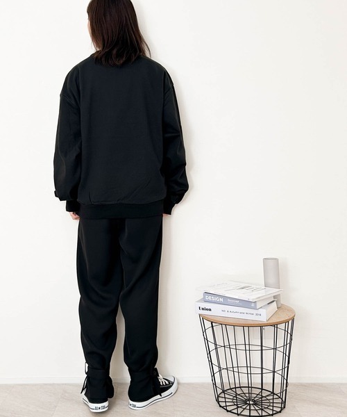 Anytime Songs（エニータイムソングス）の「裏毛 プリントクルー（スウェット・メンズ・ブラック系その他/グレー系その他2/ブラック系その他2/ブラック/グレー系その他/チャコール・LARGE/X-LARGE/MEDIUM）」の18枚目の写真