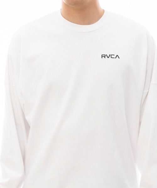RVCA（ルーカ）の「RVCA メンズ BANDANA LS TEE ロングスリーブＴシャツ/ルーカバンダナデザインバックプリントビッグサイズロングスリーブ長袖ロンTカットソー（Tシャツ/カットソー・メンズ・ホワイト/ブラック/スミクロ/カーキ・MEDIUM/LARGE/X-LARGE/SMALL）」の13枚目の写真