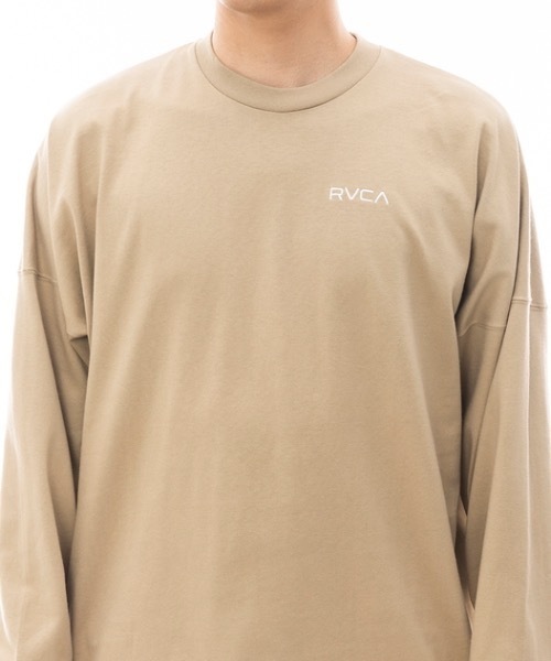 RVCA（ルーカ）の「RVCA メンズ BANDANA LS TEE ロングスリーブＴシャツ/ルーカバンダナデザインバックプリントビッグサイズロングスリーブ長袖ロンTカットソー（Tシャツ/カットソー・メンズ・ホワイト/ブラック/スミクロ/カーキ・MEDIUM/LARGE/X-LARGE/SMALL）」の14枚目の写真