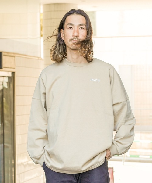 RVCA（ルーカ）の「RVCA メンズ BANDANA LS TEE ロングスリーブＴシャツ/ルーカバンダナデザインバックプリントビッグサイズロングスリーブ長袖ロンTカットソー（Tシャツ/カットソー・メンズ・ホワイト/ブラック/スミクロ/カーキ・MEDIUM/LARGE/X-LARGE/SMALL）」の18枚目の写真