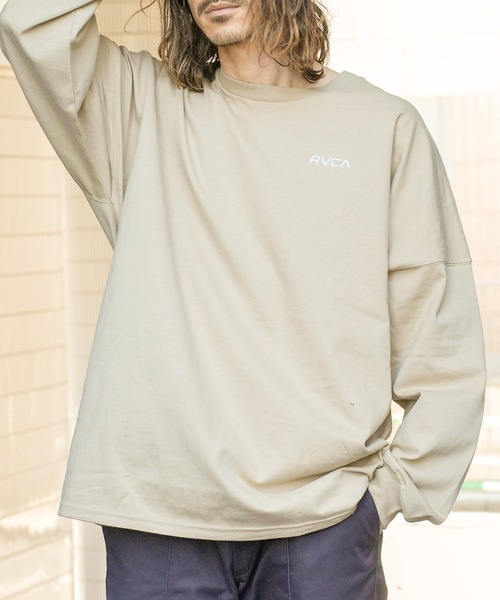 RVCA（ルーカ）の「RVCA メンズ BANDANA LS TEE ロングスリーブＴシャツ/ルーカバンダナデザインバックプリントビッグサイズロングスリーブ長袖ロンTカットソー（Tシャツ/カットソー・メンズ・ホワイト/ブラック/スミクロ/カーキ・MEDIUM/LARGE/X-LARGE/SMALL）」の20枚目の写真
