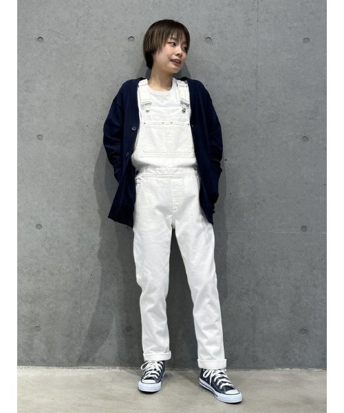 GAP（ギャップ）の「リラックス オーバーオール（ホワイトデニム
