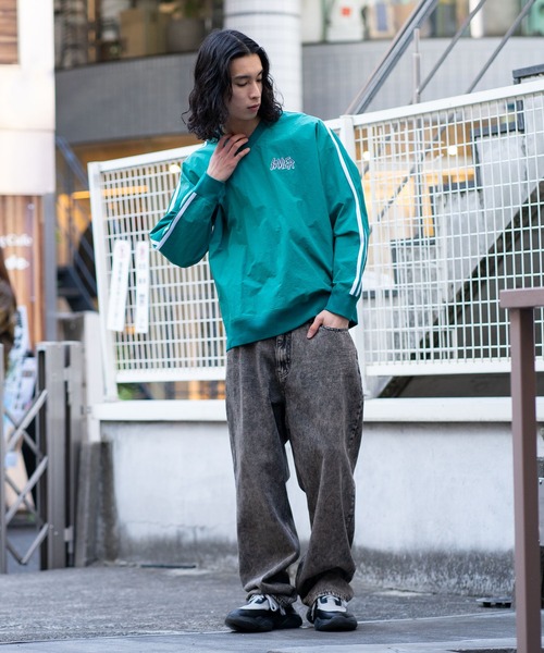 SAVIER(サビアー)の「【SAVIER/サビアー】 オーバーサイズナイロンゲームシャツ(ナイロンジャケット・メンズ・ブラック/ミント/エンジ・MEDIUM/LARGE)」の20枚目の写真