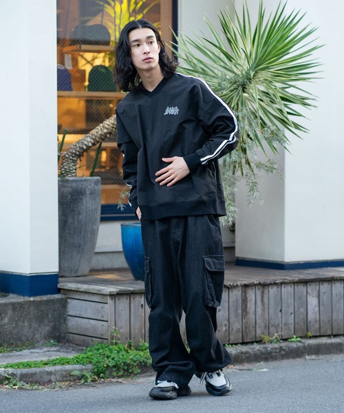 SAVIER(サビアー)の「【SAVIER/サビアー】 オーバーサイズナイロンゲームシャツ(ナイロンジャケット・メンズ・ブラック/ミント/エンジ・MEDIUM/LARGE)」の12枚目の写真