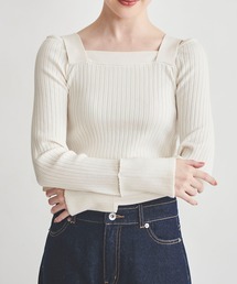 31 Sons de mode | 肩ベルトリブニット(ニット/セーター)