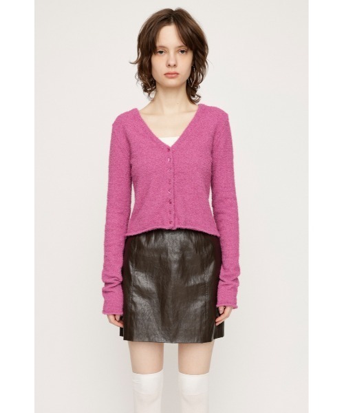 SLY（スライ）の「F/LEATHER TIGHT S/SK フェイクレザー タイト ショートスカート（スカート・レディース・カーキ/アイボリー/ブラウン・1/0）」の18枚目の写真