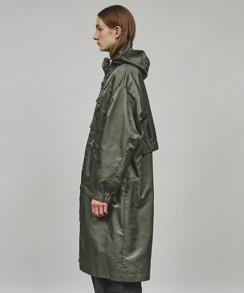 〈新品〉tk.TAKEO KIKUCHI【M】ナイロンドロストフードコート 黒 tk.TAKEO KIKUCHI（ティーケータケオキクチ）の「◇ナイロンドロスト