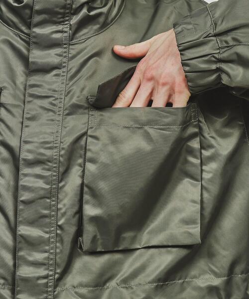 tk.TAKEO KIKUCHI(ティーケータケオキクチ)の「◆ナイロンドロストフードコート(その他アウター・メンズ・ブラック/カーキ・03/02)」の10枚目の写真