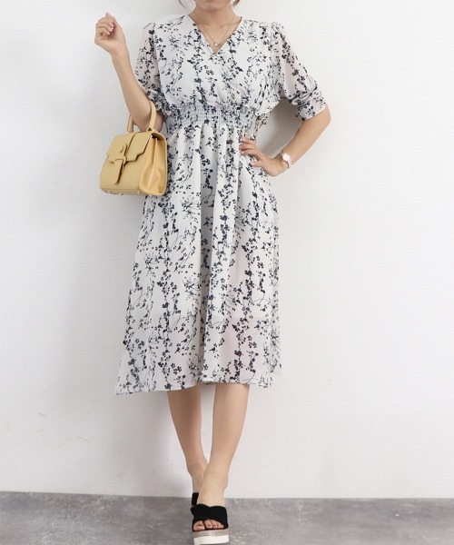 M-PREMIER couture 花柄フレアワンピース 86xanyt-058-s1.jpg