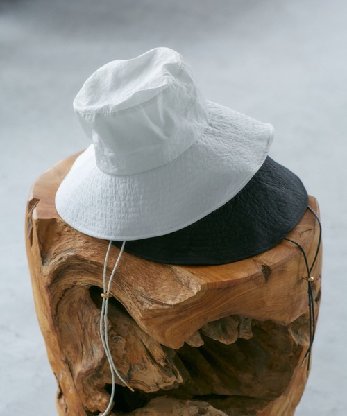 VIS（ビス）の「【首の日焼け軽減】前後で使えるつば広ハット（ハット・レディース・ホワイト/ブラック・FREE）」の21枚目の写真