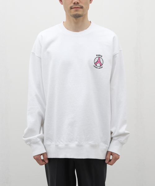 PARIS SAINT-GERMAIN（パリサンジェルマン）の「【Poggy × Paris Saint-Germain】PSG PLJ PARIS Crew neck sweatshirts（スウェット・メンズ・ホワイト/ブラック・MEDIUM/LARGE/X-LARGE）」の4枚目の写真
