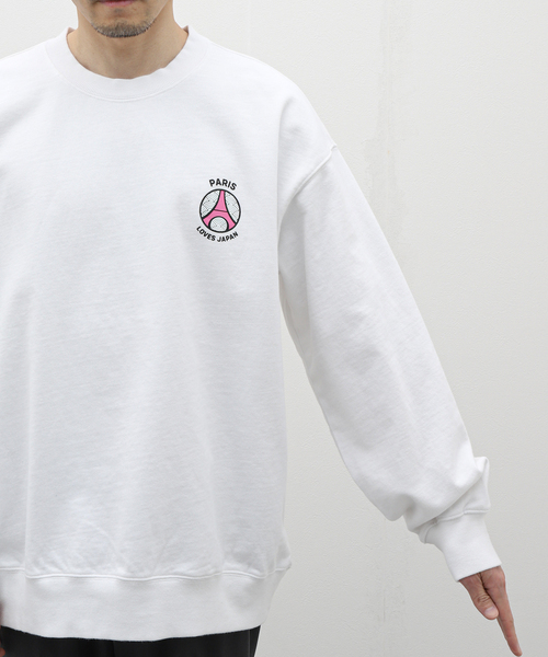 PARIS SAINT-GERMAIN（パリサンジェルマン）の「【Poggy × Paris Saint-Germain】PSG PLJ PARIS Crew neck sweatshirts（スウェット・メンズ・ホワイト/ブラック・MEDIUM/LARGE/X-LARGE）」の9枚目の写真