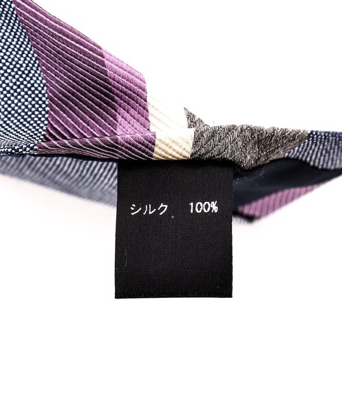 NOLLEY’S（ノーリーズ）の「Molinelli シルクタッサーストライプネクタイ（ネクタイ・メンズ・パープル系その他/グリーン系その他・FREE）」の12枚目の写真