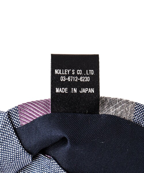 NOLLEY’S（ノーリーズ）の「Molinelli シルクタッサーストライプネクタイ（ネクタイ・メンズ・パープル系その他/グリーン系その他・FREE）」の13枚目の写真