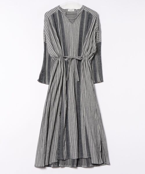 Plantation（プランテーション）の「BIZEN WAVE JQ / ワンピース / (O)（ワンピース・レディース・オフホワイト/グレー・M size）」の2枚目の写真