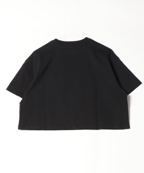 Hurley (ハーレー)の「Hurley/ハーレー Tシャツ 半袖 ショート丈 クロップ丈 アーチロゴ プリント ヘビーウェイト WSS2421021(Tシャツ/カットソー・レディース・ブラック×ホワイト/ホワイト/ブルー系その他/ブラック/ピンク・M)」の6枚目の写真