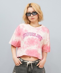 Hurley/ハーレー Tシャツ 半袖 ショート丈 クロップ丈 アーチロゴ プリント ヘビーウェイト WSS2421021
