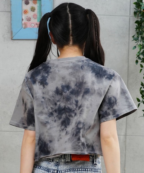 Hurley (ハーレー)の「Hurley/ハーレー Tシャツ 半袖 ショート丈 クロップ丈 アーチロゴ プリント ヘビーウェイト WSS2421021(Tシャツ/カットソー・レディース・ブラック×ホワイト/ホワイト/ブルー系その他/ブラック/ピンク・M)」の18枚目の写真