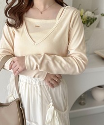 【apres jour clair】チャーム付レイヤードトップス【ZOZOTOWN限定アイテム】