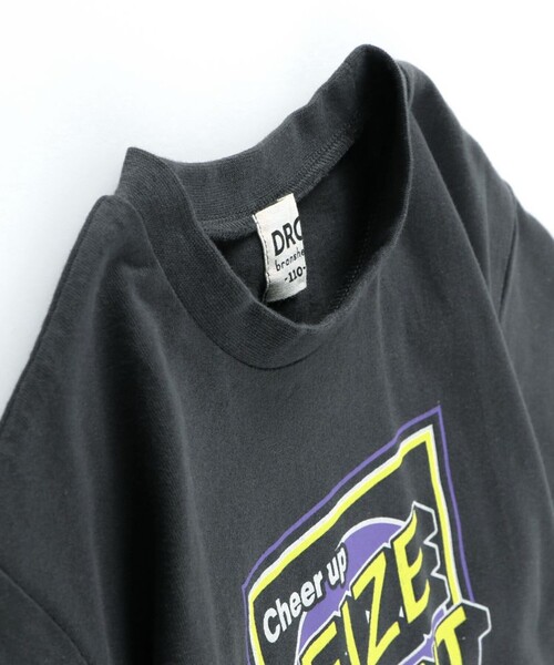 DRC branshes（ディーアールシーブランシェス）の「【WEB限定/DRC/お肌に嬉しい綿100％】グラフィック半袖ワンピース+チュールマルチフリルセット（ワンピース・キッズ・チャコールグレー/その他1/その他2/その他3/カラフル/ブラック・100/90/110/140/120/150/130）」の11枚目の写真