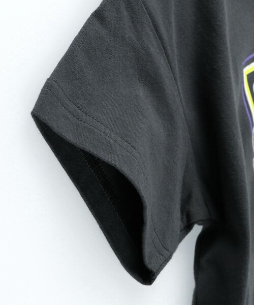 DRC branshes（ディーアールシーブランシェス）の「【WEB限定/DRC/お肌に嬉しい綿100％】グラフィック半袖ワンピース+チュールマルチフリルセット（ワンピース・キッズ・チャコールグレー/その他1/その他2/その他3/カラフル/ブラック・100/90/110/140/120/150/130）」の12枚目の写真