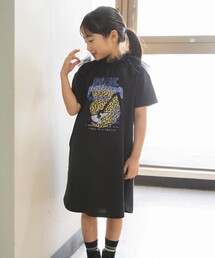 DRC branshes | 【WEB限定/DRC/お肌に嬉しい綿100％】グラフィック半袖Tシャツ+チュールマルチフリルセット(ワンピース)