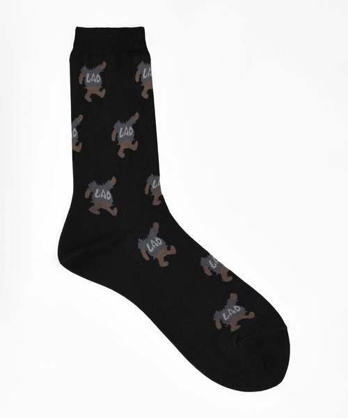 LAD MUSICIAN（ラッドミュージシャン）の「SOCKS（ソックス/靴下・メンズ・ダークネイビー/ブラック×グレー/ブラック×グリーン/ブラック×ブルー・FREE）」の2枚目の写真