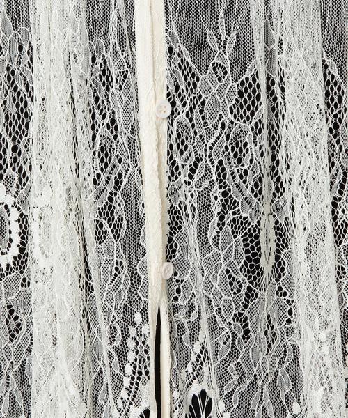 Another Edition（アナザーエディション）の「レースロングカーディガン/AEFC LACE LONG　CGN◆（カーディガン/ボレロ・レディース・オフホワイト/ブラック・フリー）」の10枚目の写真