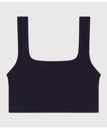PETIT BATEAU（プチバトー）の「２ｘ２リブ編みブラトップ（ブラジャー）」