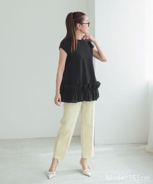 DONOBAN（ドノバン）の「フリルヘムタンクトップ（タンクトップ・レディース・ブラック系その他/ブラック/ホワイト/ホワイト系その他・F）」の21枚目の写真