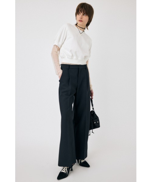 MOUSSY(マウジー)の「クロップドスウェット(Tシャツ/カットソー・レディース・ブラック/ホワイト/イエロー・FREE)」の15枚目の写真