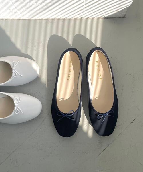 REMME(レメ)の「別注バレエシューズ(バレエシューズ・レディース・ネイビー/アイボリー・36/37/38)」の11枚目の写真